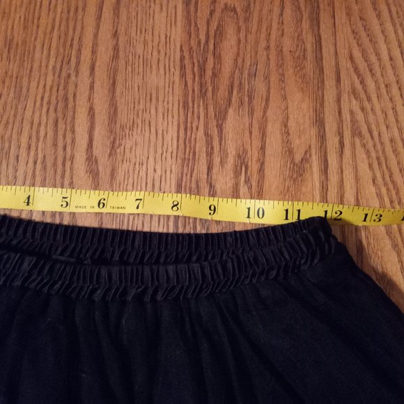 Vtge Black Mesh/Tulle Maxi Skirt Fairygrunge Dark Balletcore/Princess WhimsiGoth - Picture 15 of 15